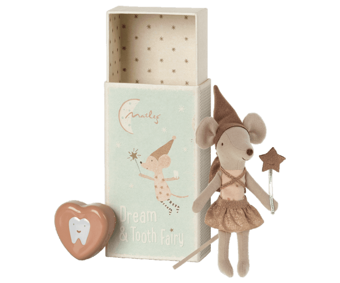 Maileg Tooth Fairy Mouse in Matchbox - Rose Maileg Lucy & Me 