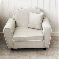 THE ZACHARY ARMCHAIR BEIGE Furniture Lucy & Me