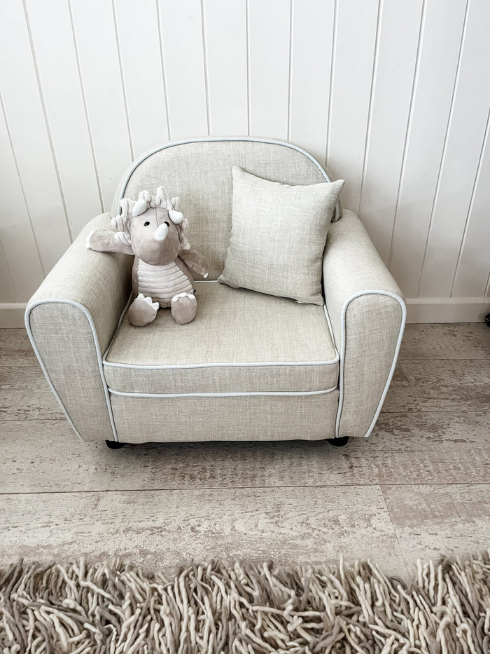 THE ZACHARY ARMCHAIR BEIGE Furniture Lucy & Me
