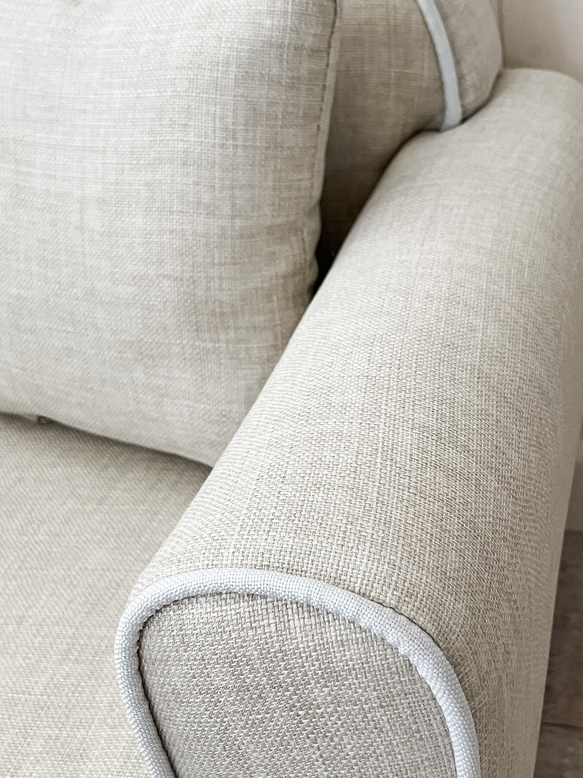 THE ZACHARY ARMCHAIR BEIGE Furniture Lucy & Me