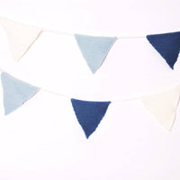 KNITTED BUNTING - BLUE Accessories Lucy & Me 