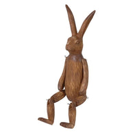 Brown Wood Effect Jointed Rabbit Accessories Lucy & Me 