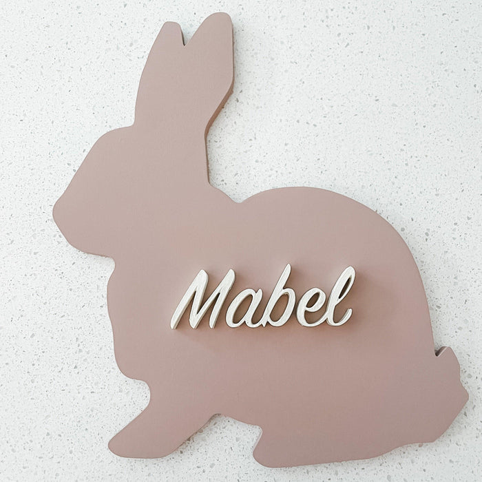 BUNNY WOODEN SIGN Wooden Sign Lucy & Me 