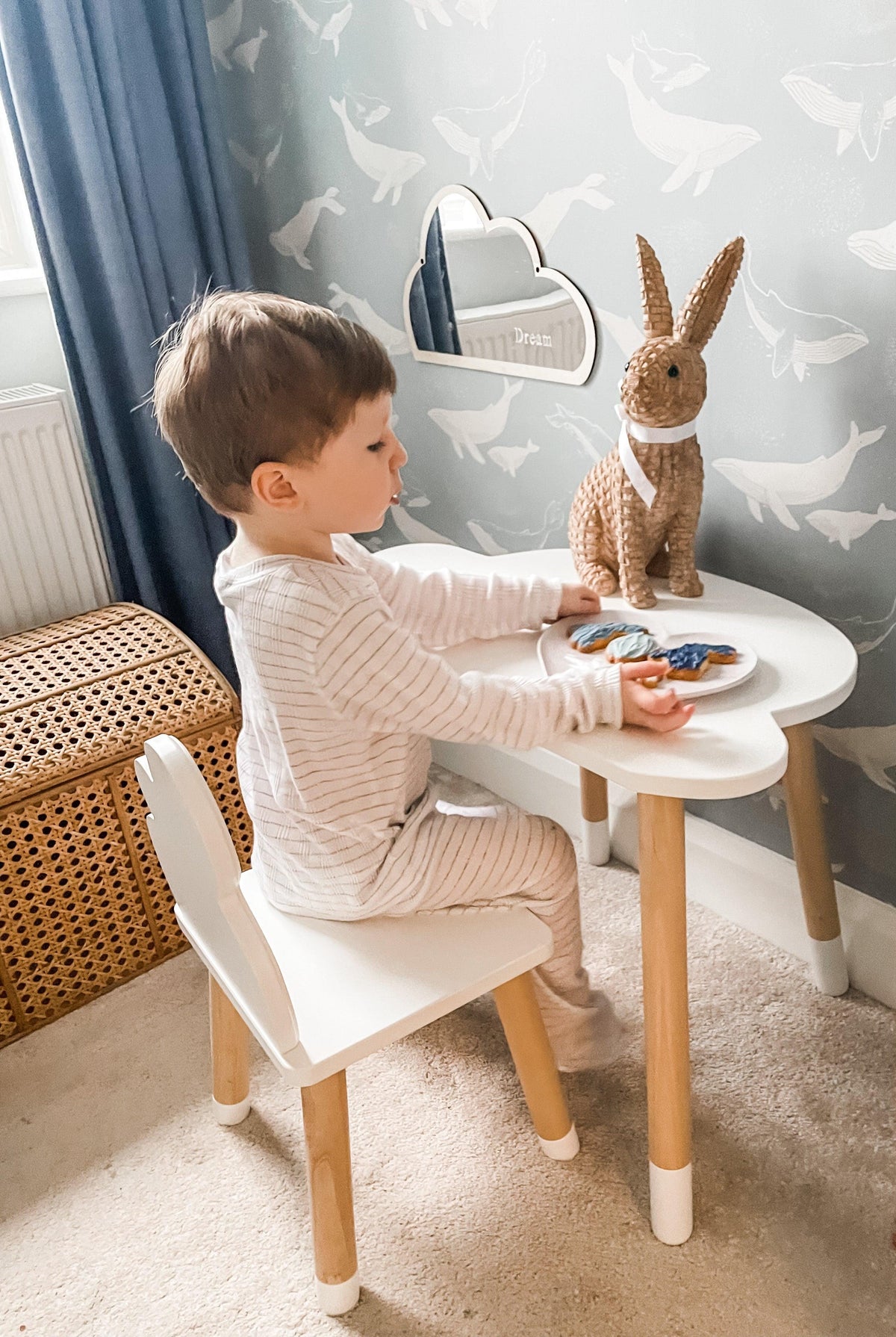 Kid Bunny Chair and Table Set Toddler Furniture Kid Table Baby