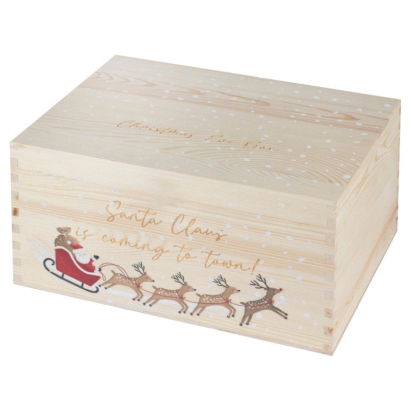 Customisable Wooden Christmas Eve Box Christmas Lucy & Me 