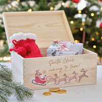 Customisable Wooden Christmas Eve Box Christmas Lucy & Me 