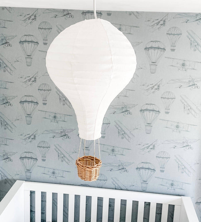 HOT AIR BALLOON LAMPSHADE - WHITE Lampshade Lucy & Me 