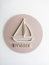 LITTLE SAILBOAT WOODEN SIGN Wooden Sign Lucy & Me 